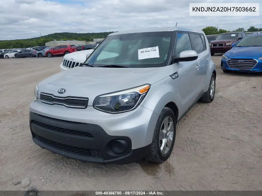 KNDJN2A20H7503662 2017 Kia Soul