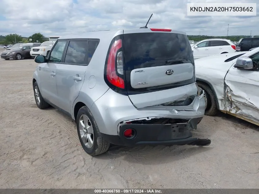 KNDJN2A20H7503662 2017 Kia Soul