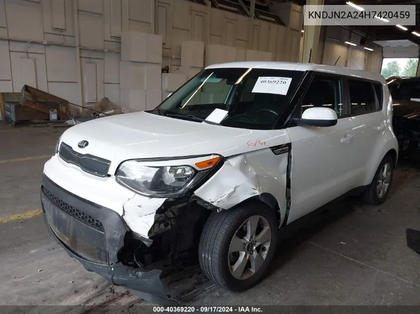 KNDJN2A24H7420459 2017 Kia Soul