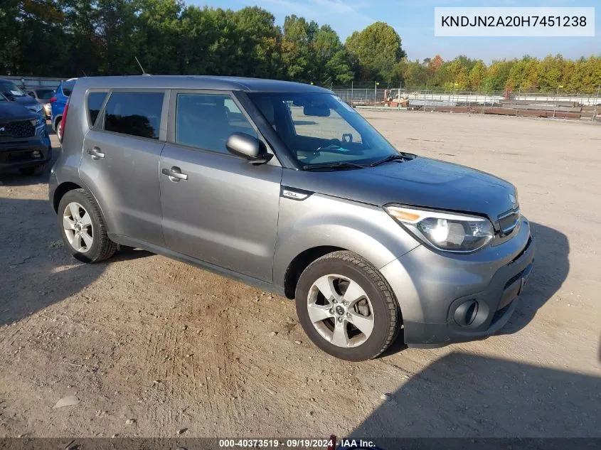 KNDJN2A20H7451238 2017 Kia Soul