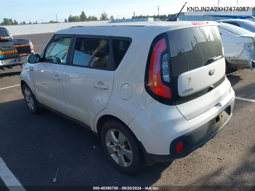 KNDJN2A2XH7474087 2017 Kia Soul