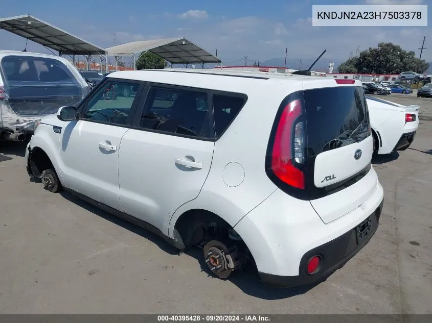 KNDJN2A23H7503378 2017 Kia Soul