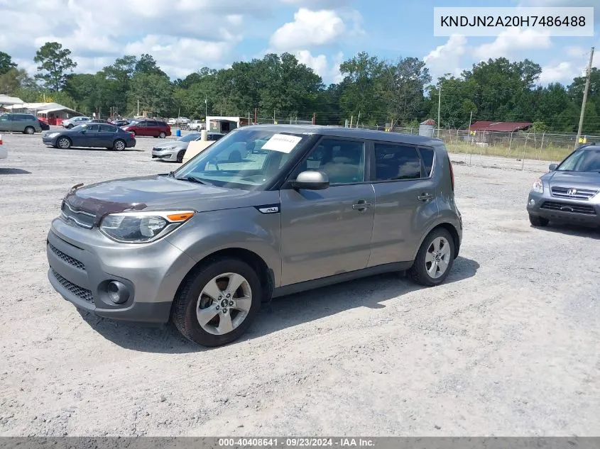 KNDJN2A20H7486488 2017 Kia Soul