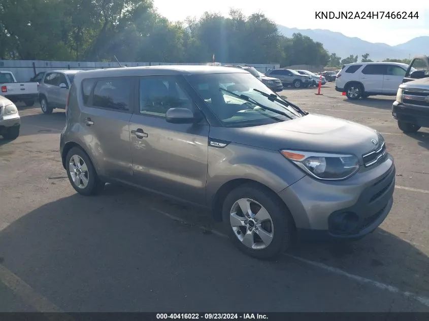 2017 Kia Soul VIN: KNDJN2A24H7466244 Lot: 40416022