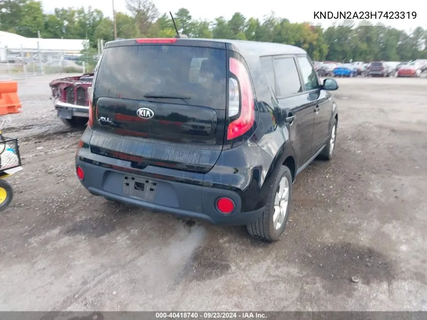 KNDJN2A23H7423319 2017 Kia Soul