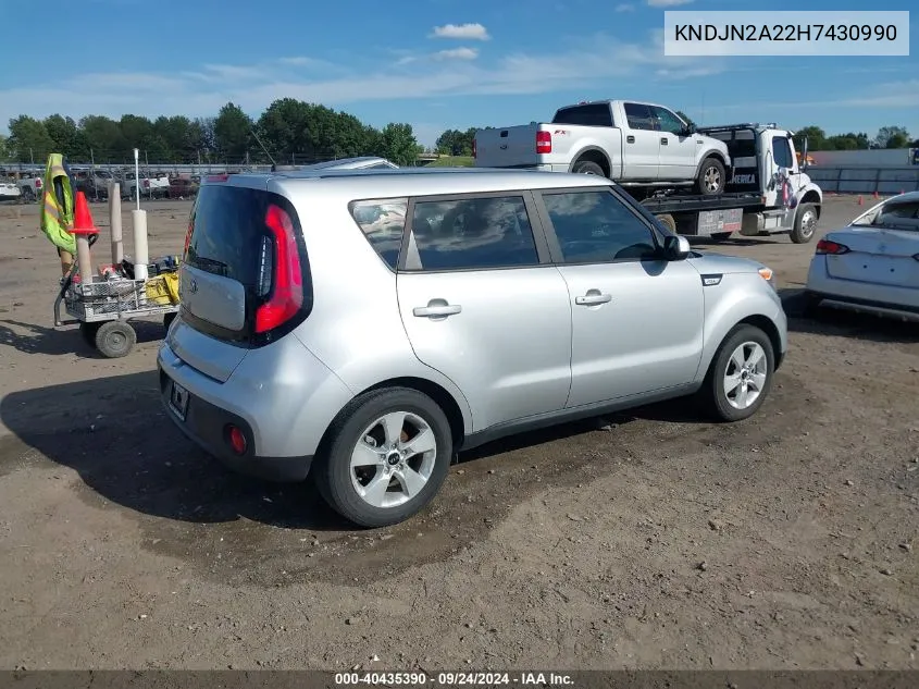 KNDJN2A22H7430990 2017 Kia Soul