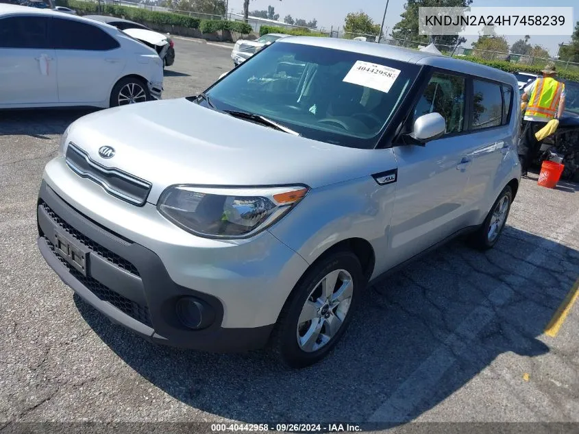 2017 Kia Soul VIN: KNDJN2A24H7458239 Lot: 40442958