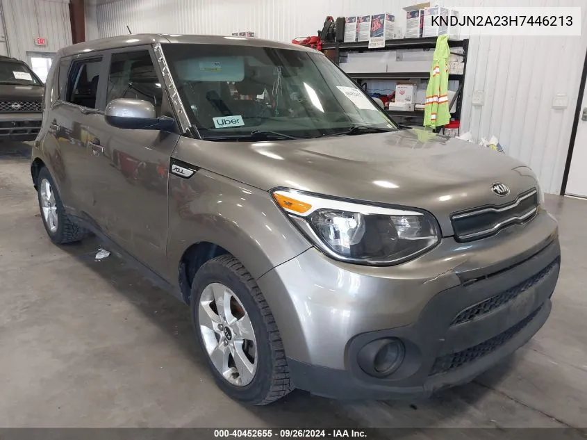 2017 Kia Soul VIN: KNDJN2A23H7446213 Lot: 40452655