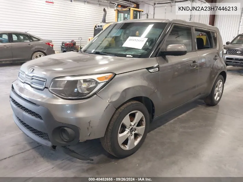 2017 Kia Soul VIN: KNDJN2A23H7446213 Lot: 40452655