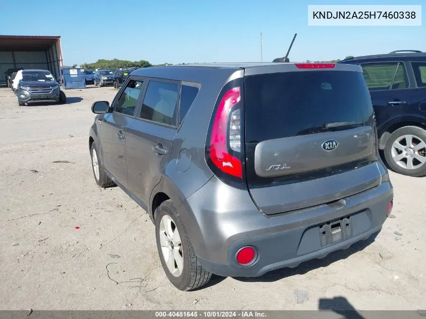 KNDJN2A25H7460338 2017 Kia Soul