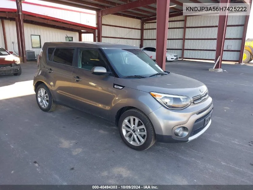 2017 Kia Soul + VIN: KNDJP3A56H7425222 Lot: 40494303