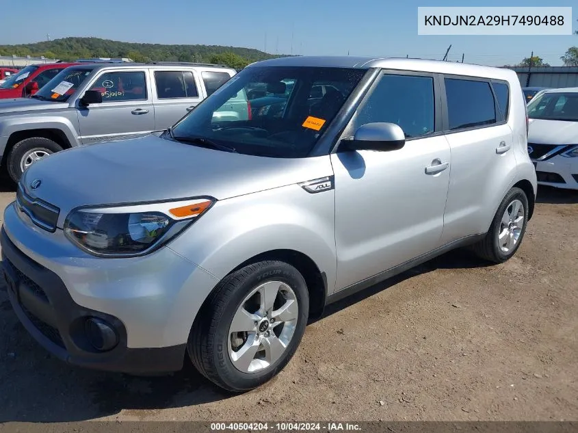 2017 Kia Soul VIN: KNDJN2A29H7490488 Lot: 40504204