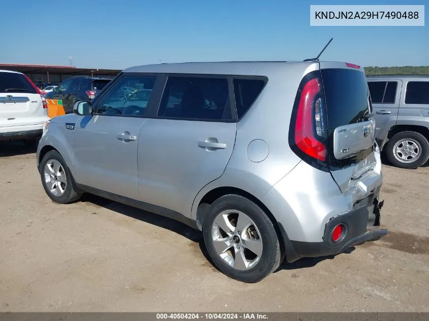 2017 Kia Soul VIN: KNDJN2A29H7490488 Lot: 40504204