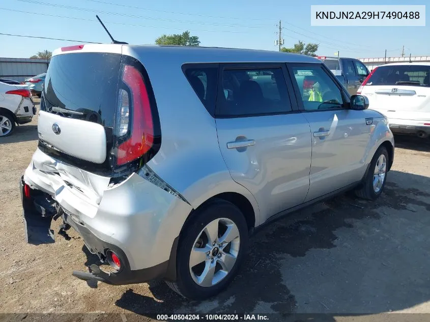 2017 Kia Soul VIN: KNDJN2A29H7490488 Lot: 40504204