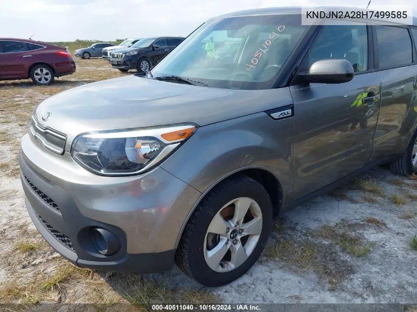 2017 Kia Soul VIN: KNDJN2A28H7499585 Lot: 40511040