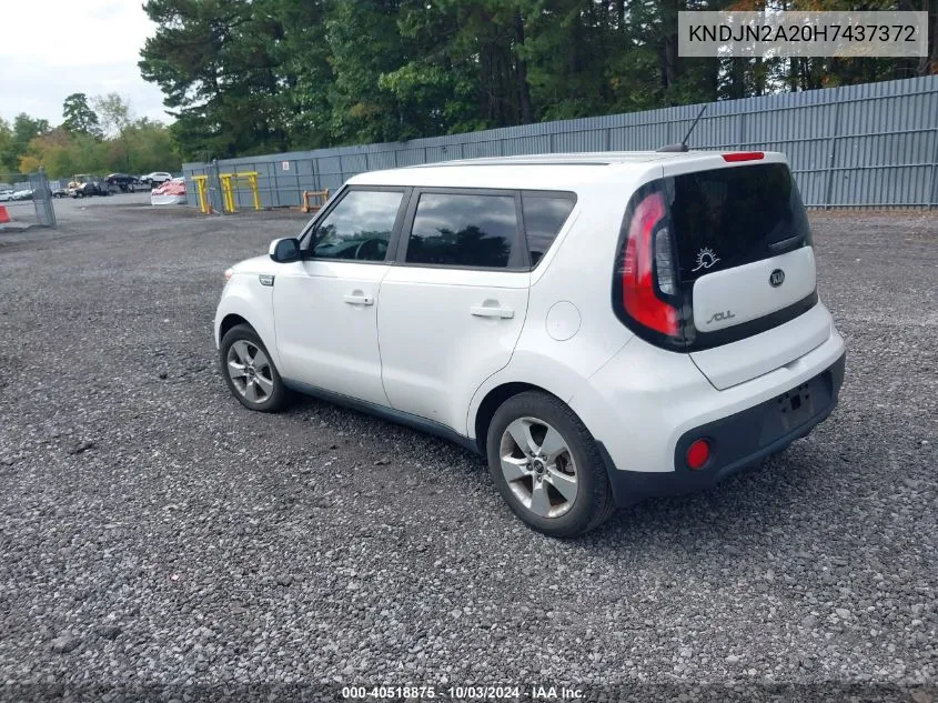 2017 Kia Soul VIN: KNDJN2A20H7437372 Lot: 40518875