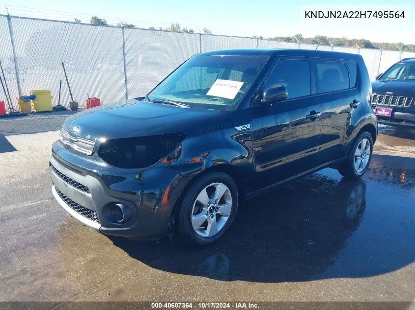 2017 Kia Soul VIN: KNDJN2A22H7495564 Lot: 40607364