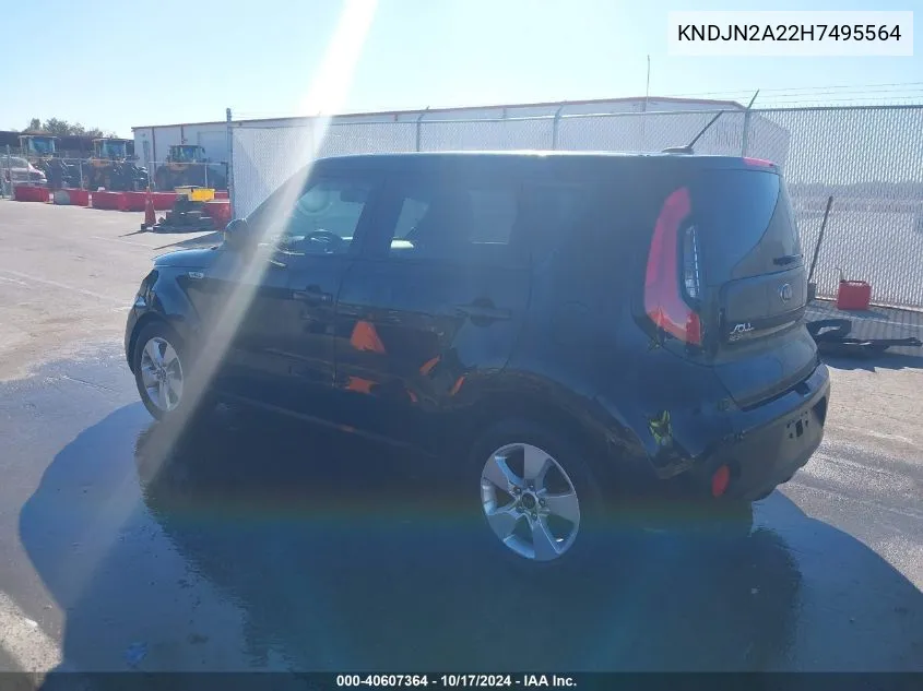 2017 Kia Soul VIN: KNDJN2A22H7495564 Lot: 40607364