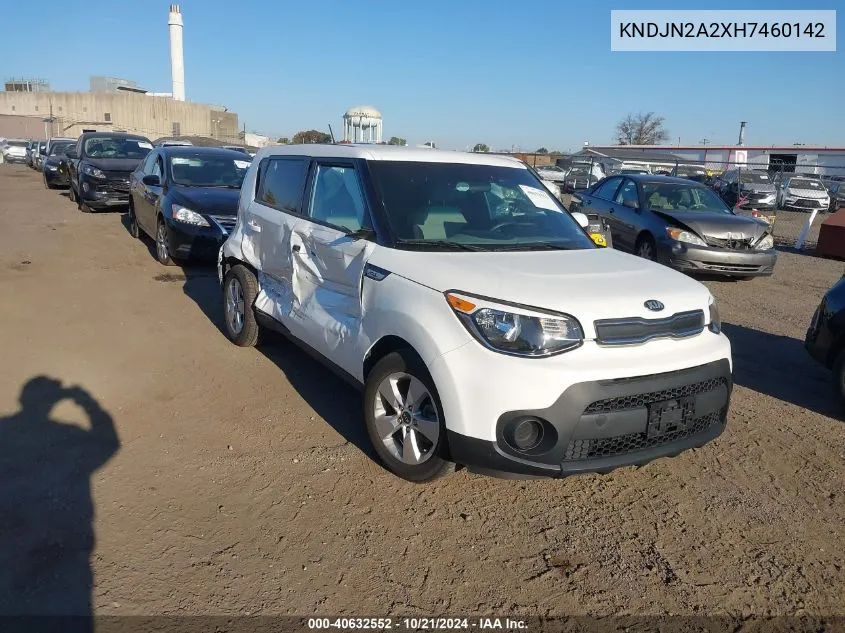 2017 Kia Soul VIN: KNDJN2A2XH7460142 Lot: 40632552