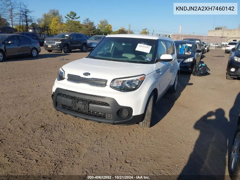 2017 Kia Soul VIN: KNDJN2A2XH7460142 Lot: 40632552