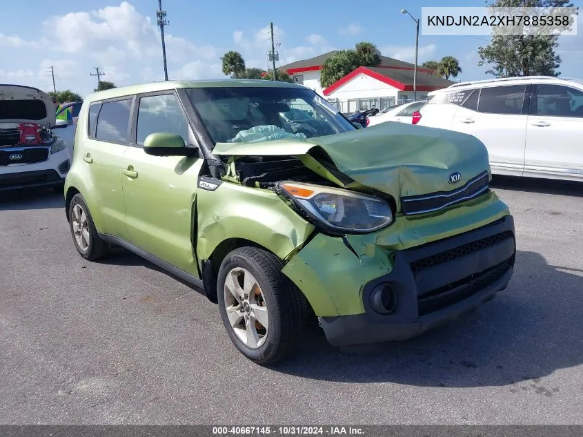 2017 Kia Soul VIN: KNDJN2A2XH7885358 Lot: 40667145