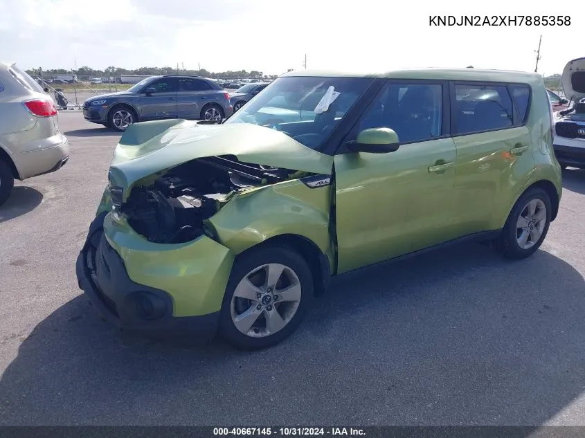 2017 Kia Soul VIN: KNDJN2A2XH7885358 Lot: 40667145