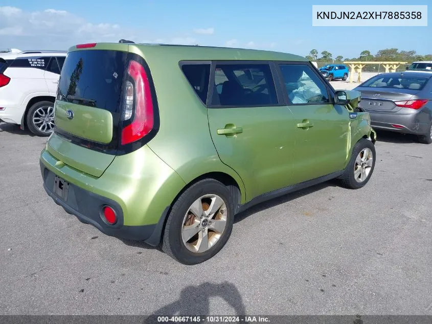 2017 Kia Soul VIN: KNDJN2A2XH7885358 Lot: 40667145