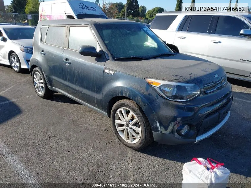 2017 Kia Soul + VIN: KNDJP3A54H7446652 Lot: 40711613