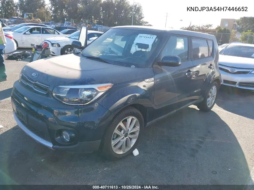 2017 Kia Soul + VIN: KNDJP3A54H7446652 Lot: 40711613