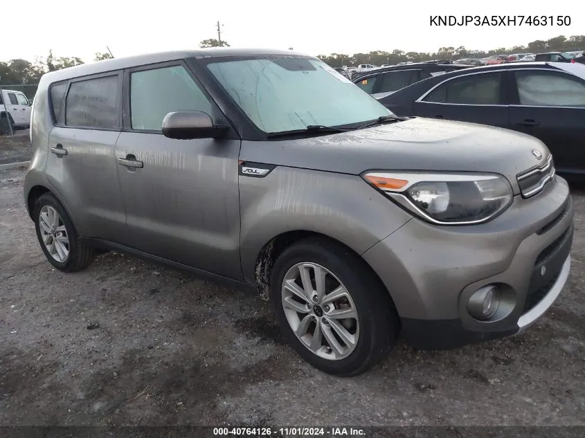 2017 Kia Soul + VIN: KNDJP3A5XH7463150 Lot: 40764126