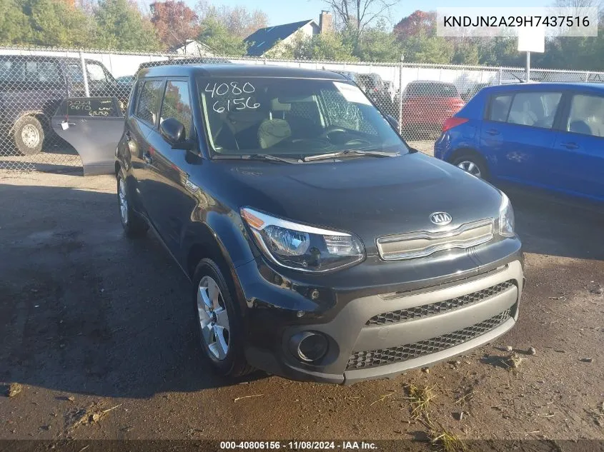 2017 Kia Soul VIN: KNDJN2A29H7437516 Lot: 40806156