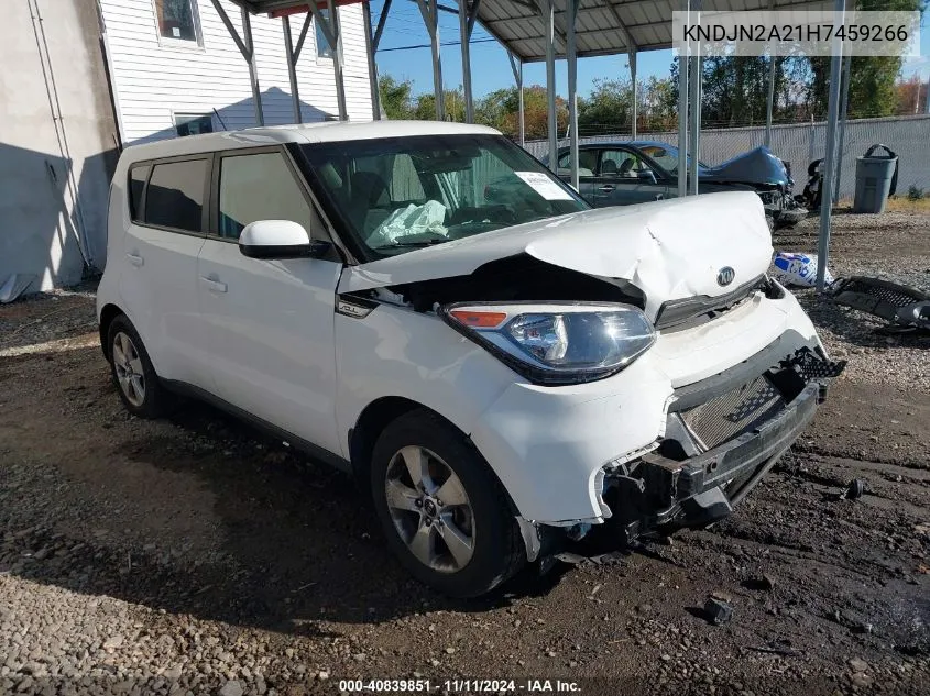 2017 Kia Soul VIN: KNDJN2A21H7459266 Lot: 40839851