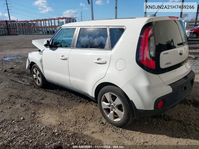 2017 Kia Soul VIN: KNDJN2A21H7459266 Lot: 40839851