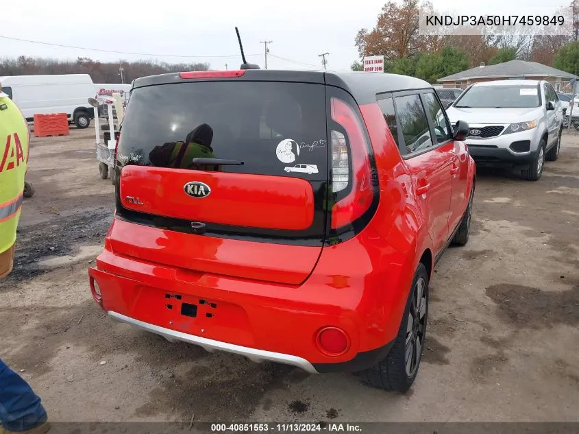 2017 Kia Soul + VIN: KNDJP3A50H7459849 Lot: 40851553