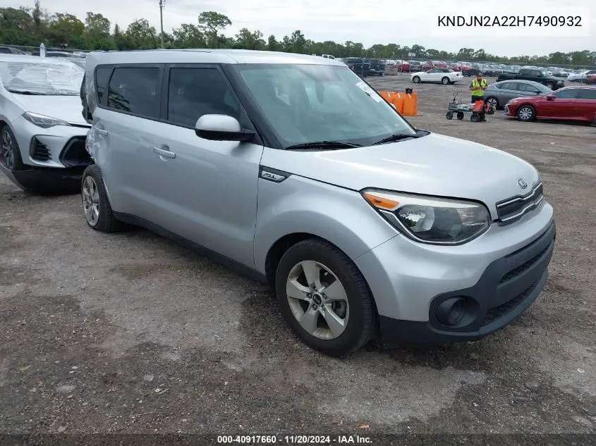 2017 Kia Soul VIN: KNDJN2A22H7490932 Lot: 40917660