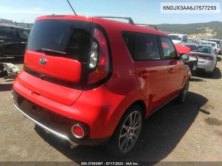 2018 Kia Soul ! VIN: KNDJX3AA6J7577293 Lot: 37093567