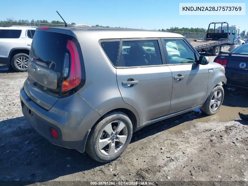 2018 Kia Soul VIN: KNDJN2A28J7573769 Lot: 38761260