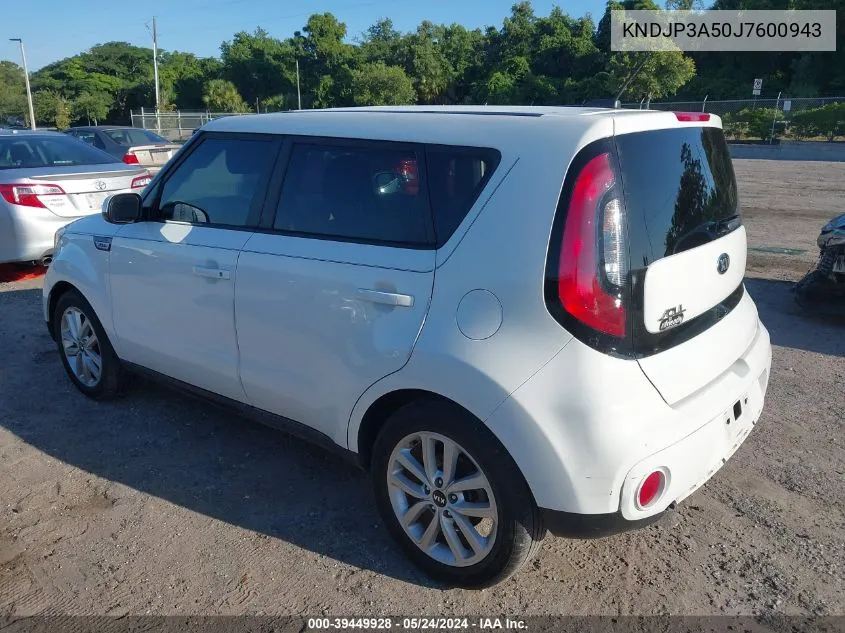 KNDJP3A50J7600943 2018 Kia Soul +