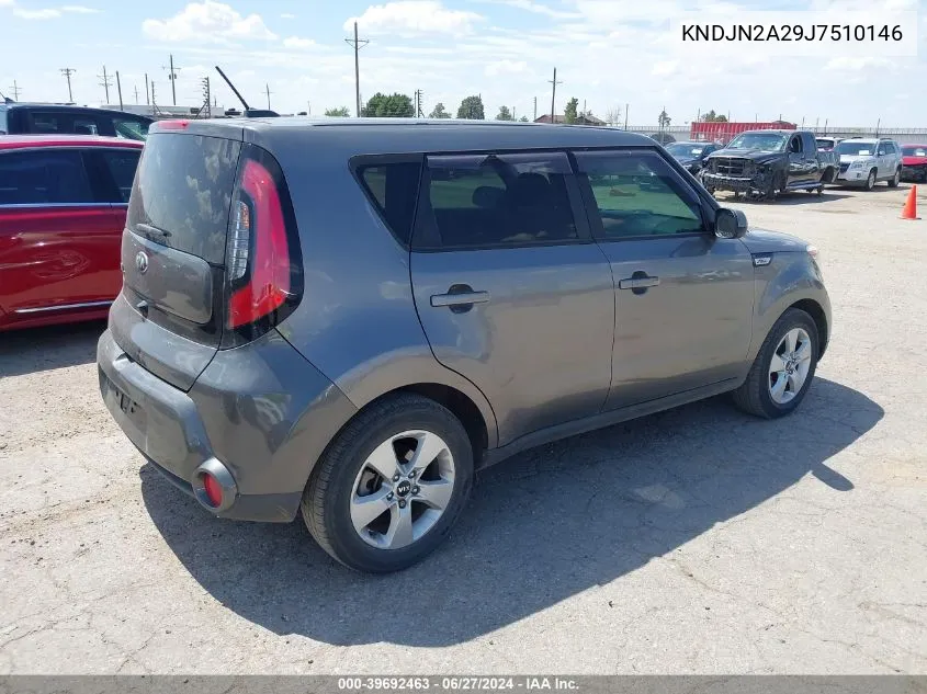 2018 Kia Soul VIN: KNDJN2A29J7510146 Lot: 39692463