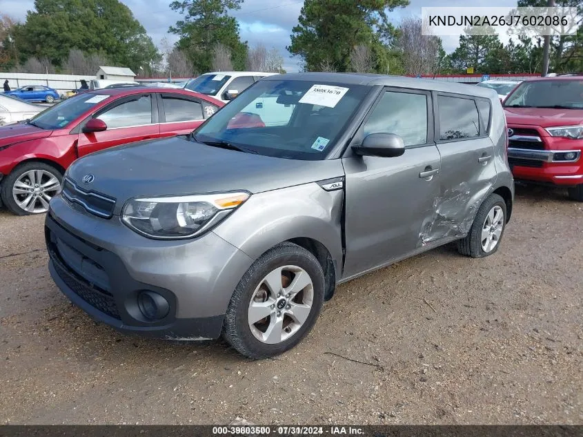 KNDJN2A26J7602086 2018 Kia Soul