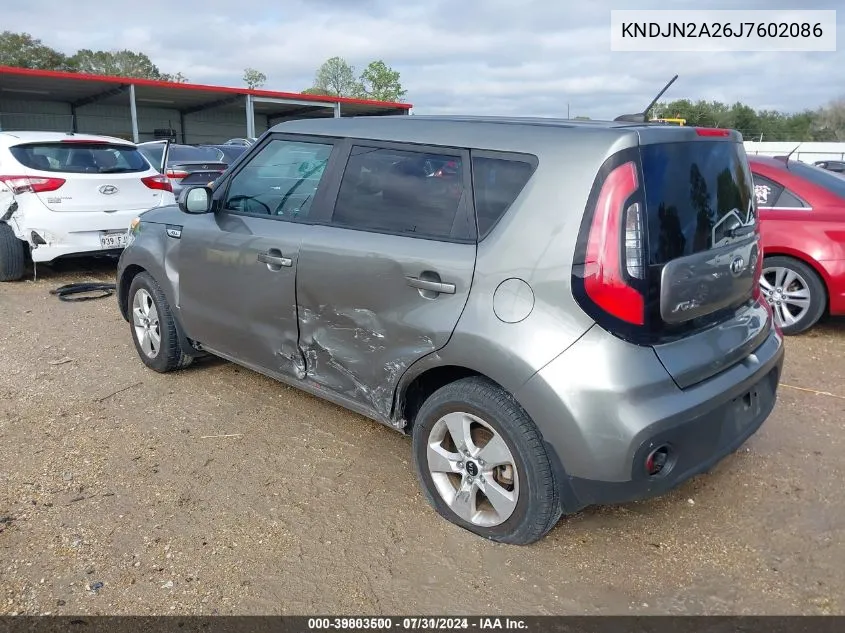 KNDJN2A26J7602086 2018 Kia Soul