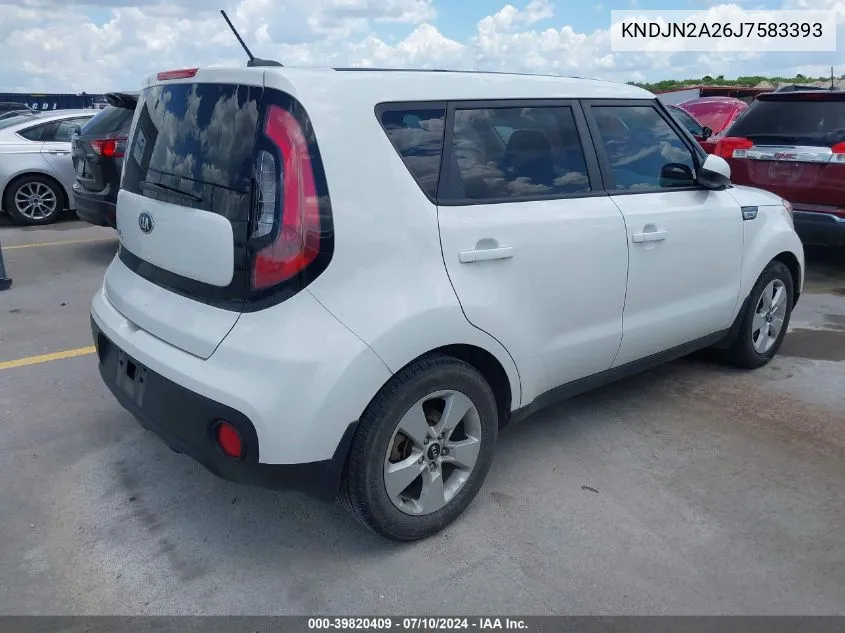 2018 Kia Soul VIN: KNDJN2A26J7583393 Lot: 39820409