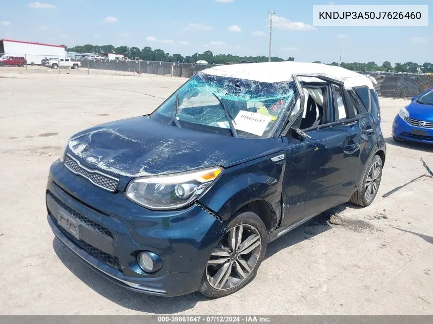 2018 Kia Soul + VIN: KNDJP3A50J7626460 Lot: 39861647