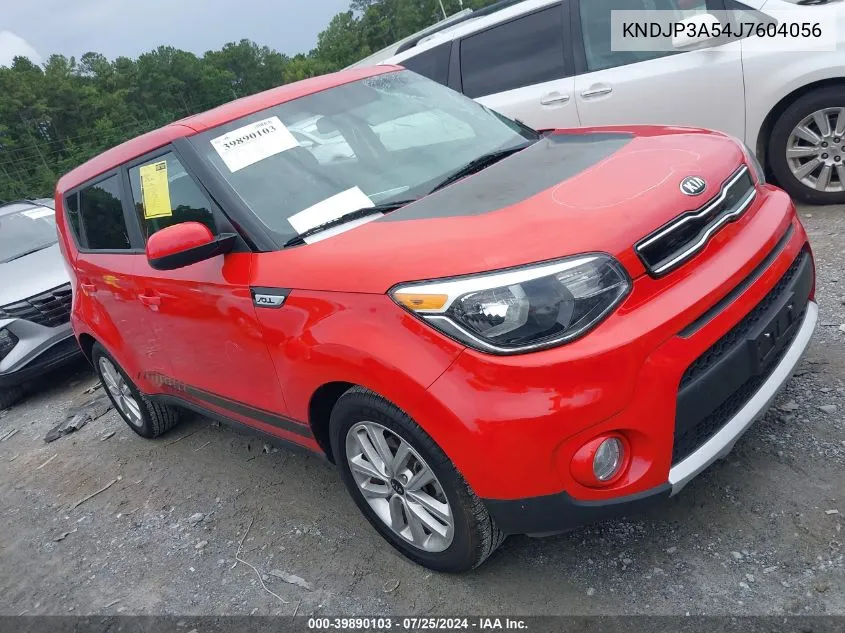 2018 Kia Soul + VIN: KNDJP3A54J7604056 Lot: 39890103