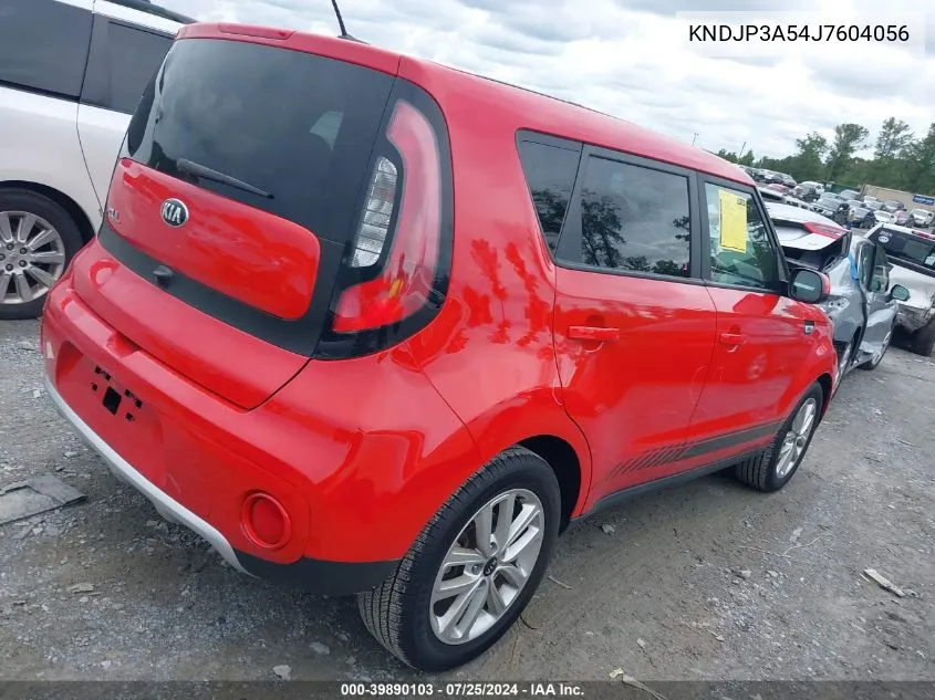 2018 Kia Soul + VIN: KNDJP3A54J7604056 Lot: 39890103