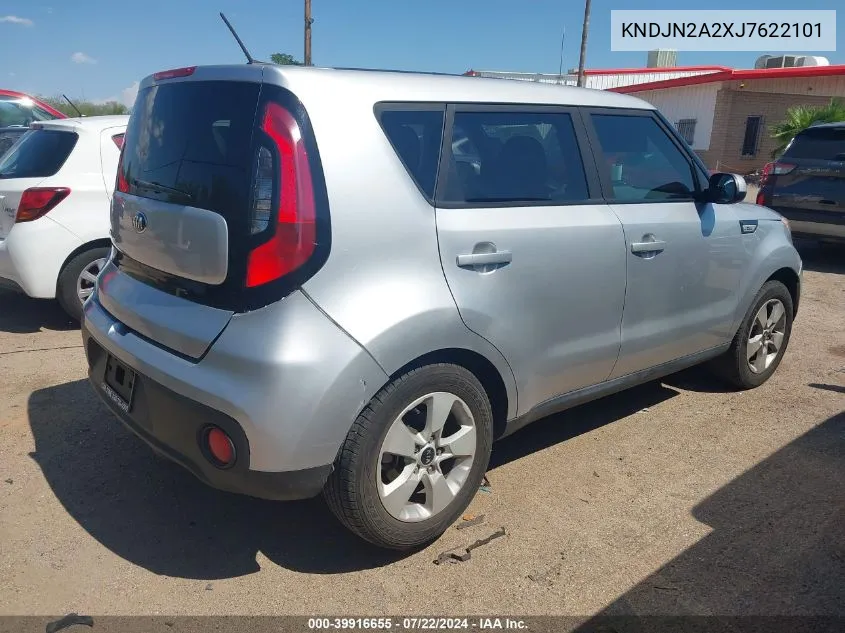 2018 Kia Soul VIN: KNDJN2A2XJ7622101 Lot: 39916655