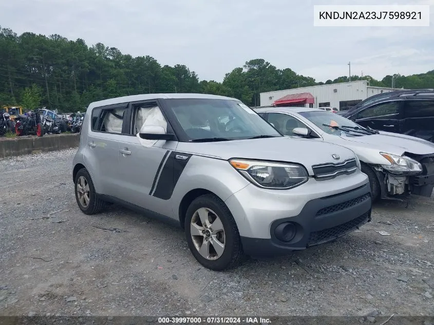 2018 Kia Soul VIN: KNDJN2A23J7598921 Lot: 39997000