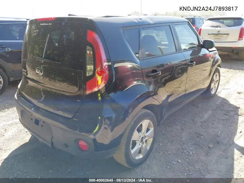 KNDJN2A24J7893817 2018 Kia Soul