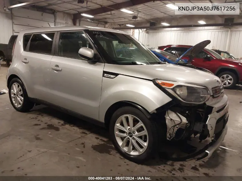 2018 Kia Soul + VIN: KNDJP3A50J7617256 Lot: 40041283