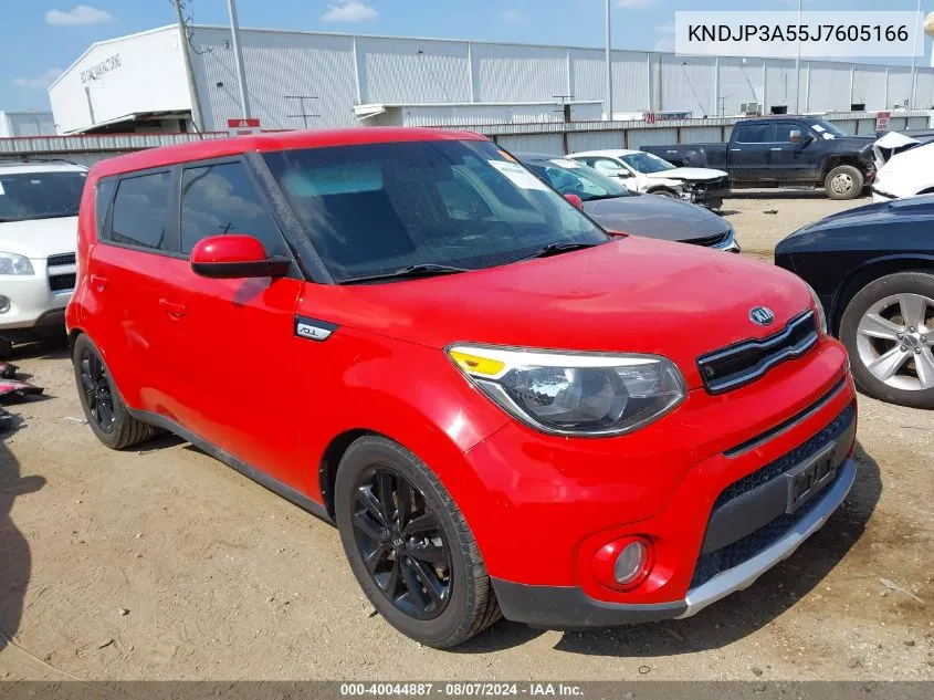 2018 Kia Soul + VIN: KNDJP3A55J7605166 Lot: 40044887